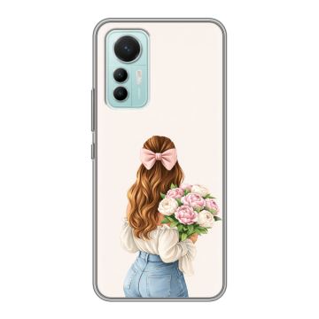 Силиконовый чехол на Xiaomi 12 Lite с принтом женский