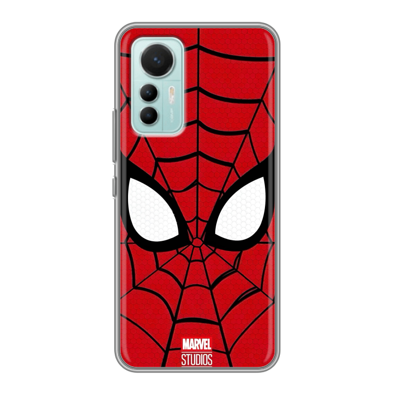 Силиконовый противоударный чехол на Xiaomi 12 Lite с принтом человек паук spiderman Силиконовый противоударный чехол на Xiaomi 12 Lite с принтом человек паук spiderman