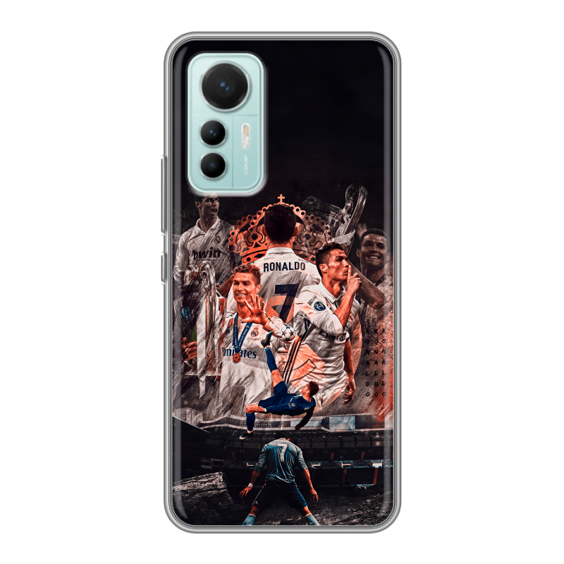 Силиконовый чехол на Xiaomi 12 Lite с принтом Реал Роналдо Real Ronaldo Силиконовый чехол на Xiaomi 12 Lite с принтом Реал Роналдо Real Ronaldo