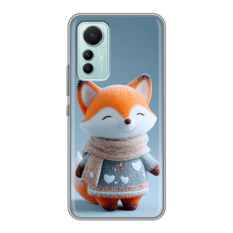 Силиконовый чехол на Xiaomi 12 Lite с принтом Лиса Силиконовый чехол на Xiaomi 12 Lite с принтом Лиса