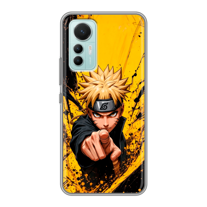 Силиконовый противоударный чехол на Xiaomi 12 Lite с принтом Naruto Наруто Силиконовый противоударный чехол на Xiaomi 12 Lite с принтом Naruto Наруто