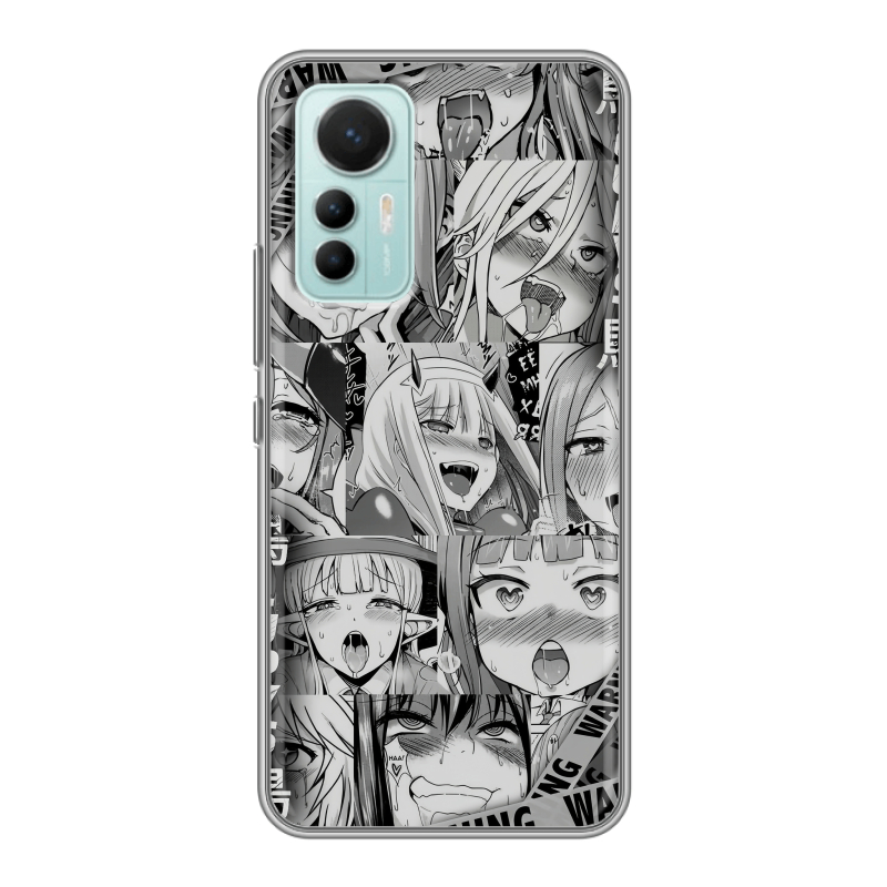 Силиконовый чехол на Xiaomi 12 Lite с принтом Ahegao Ахегао Аниме Силиконовый чехол на Xiaomi 12 Lite с принтом Ahegao Ахегао Аниме
