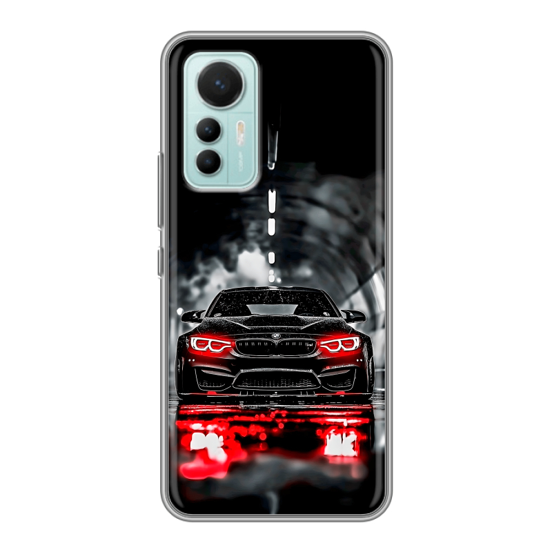 Силиконовый чехол на Xiaomi 12 Lite с принтом BMW БМВ Силиконовый чехол на Xiaomi 12 Lite с принтом BMW БМВ