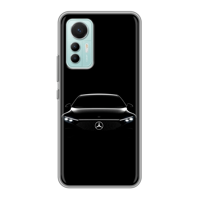 Силиконовый противоударный чехол на Xiaomi 12 Lite с принтом Mercedes Мерседес Силиконовый противоударный чехол на Xiaomi 12 Lite с принтом Mercedes Мерседес