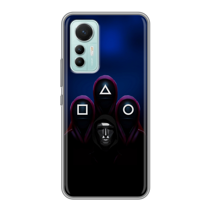 Силиконовый чехол на Xiaomi 12 Lite с принтом Игра Кальмара Силиконовый чехол на Xiaomi 12 Lite с принтом Игра Кальмара