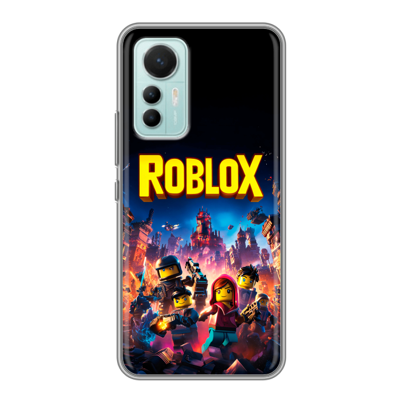 Силиконовый противоударный чехол на Xiaomi 12 Lite с принтом Roblox Роблокс Силиконовый противоударный чехол на Xiaomi 12 Lite с принтом Roblox Роблокс