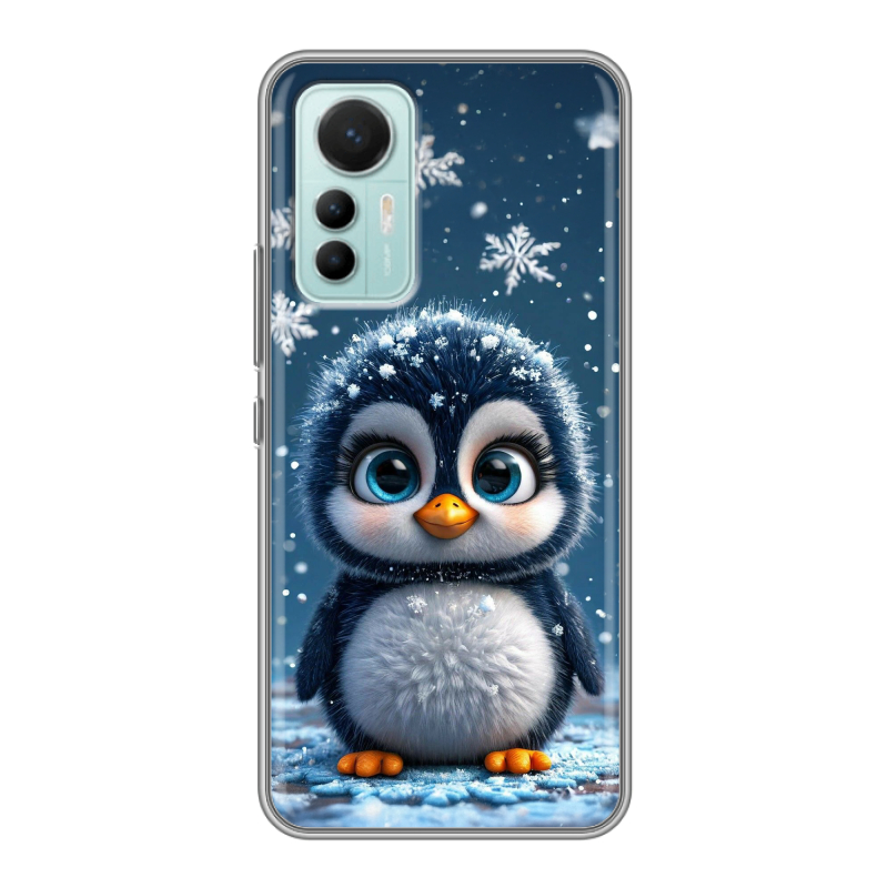 Силиконовый противоударный чехол на Xiaomi 12 Lite с принтом Новый год Силиконовый противоударный чехол на Xiaomi 12 Lite с принтом Новый год