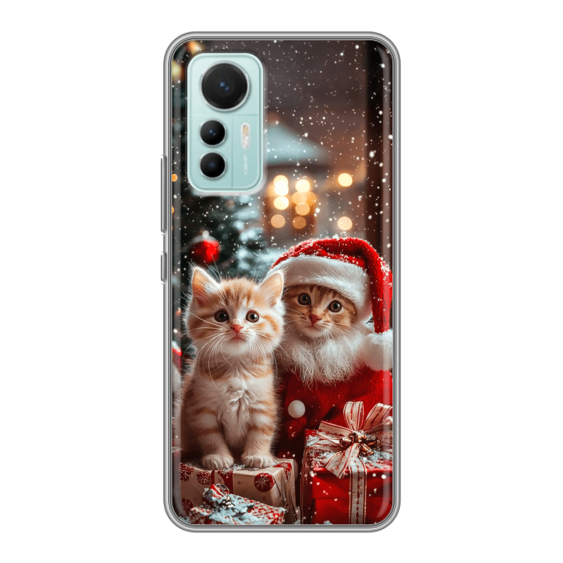 Силиконовый чехол на Xiaomi 12 Lite с принтом Новый год Силиконовый чехол на Xiaomi 12 Lite с принтом Новый год