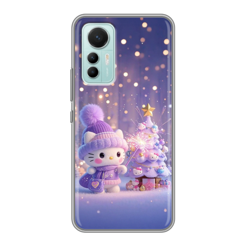 Силиконовый чехол на Xiaomi 12 Lite с принтом Новый год Силиконовый чехол на Xiaomi 12 Lite с принтом Новый год