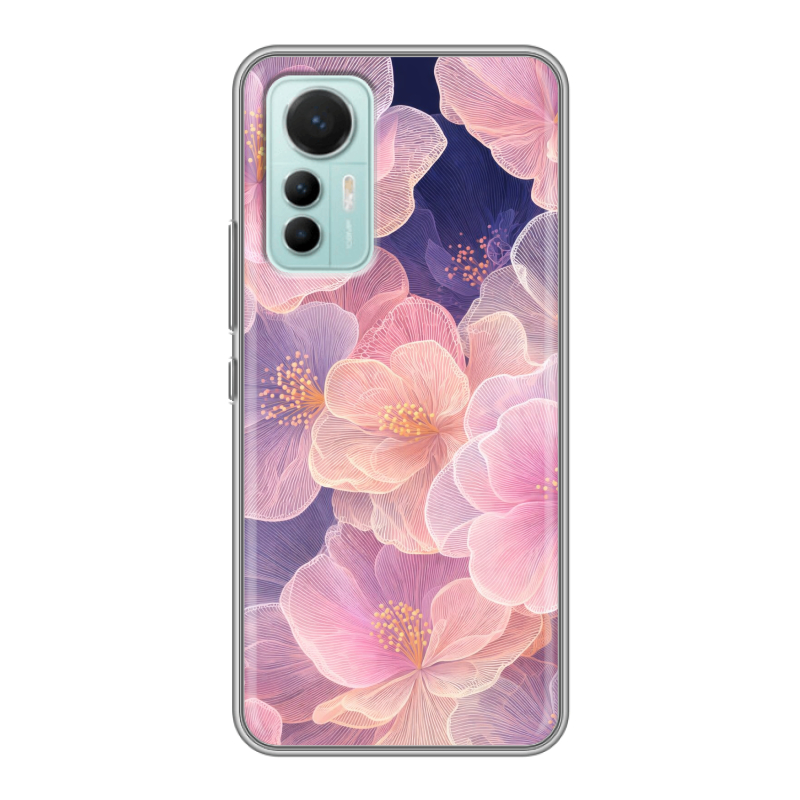Силиконовый чехол на Xiaomi 12 Lite с принтом женский Силиконовый чехол на Xiaomi 12 Lite с принтом женский