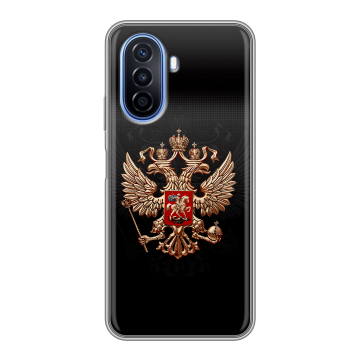 Силиконовый чехол на Huawei Nova Y70 с принтом Герб России Силиконовый чехол на Huawei Nova Y70 с принтом Герб России