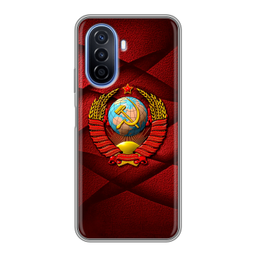 Силиконовый чехол на Huawei Nova Y70 с принтом Герб СССР Силиконовый чехол на Huawei Nova Y70 с принтом Герб СССР
