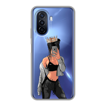 Силиконовый чехол на Huawei Nova Y70 с принтом Женские принты Силиконовый чехол на Huawei Nova Y70 с принтом Женские принты