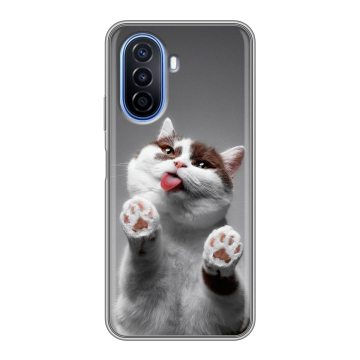 Силиконовый чехол на Huawei Nova Y70 с принтом Коты Силиконовый чехол на Huawei Nova Y70 с принтом Коты