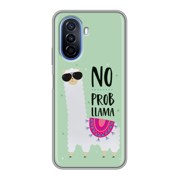 Силиконовый чехол на Huawei Nova Y70 с принтом Лама Силиконовый чехол на Huawei Nova Y70 с принтом Лама