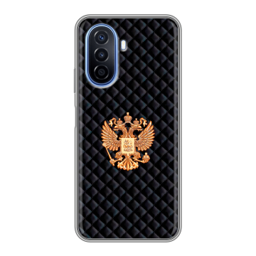 Силиконовый чехол на Huawei Nova Y70 с принтом Герб России принт Силиконовый чехол на Huawei Nova Y70 с принтом Герб России принт