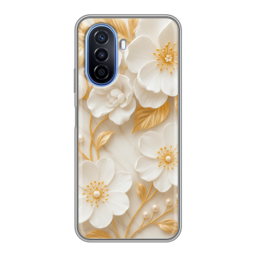 Силиконовый чехол на Huawei Nova Y70 с принтом Цветы
