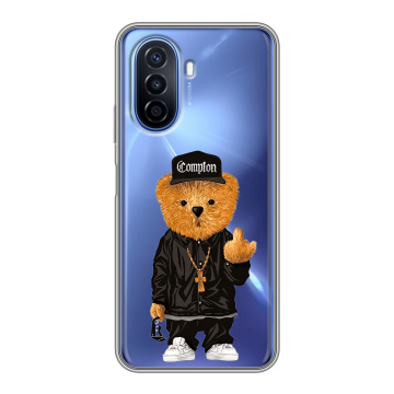 Силиконовый чехол на Huawei Nova Y70 с принтом Мишка Силиконовый чехол на Huawei Nova Y70 с принтом Мишка