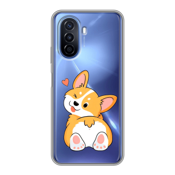 Силиконовый чехол на Huawei Nova Y70 с принтом Корги Силиконовый чехол на Huawei Nova Y70 с принтом Корги