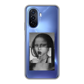Силиконовый чехол на Huawei Nova Y70 с принтом Мона Лиза Силиконовый чехол на Huawei Nova Y70 с принтом Мона Лиза