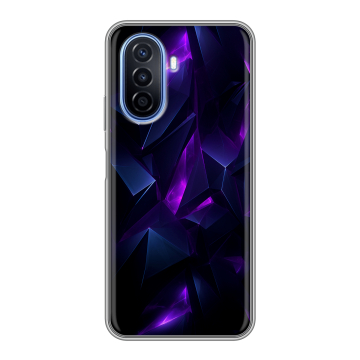 Силиконовый чехол на Huawei Nova Y70 с принтом Абстракиция