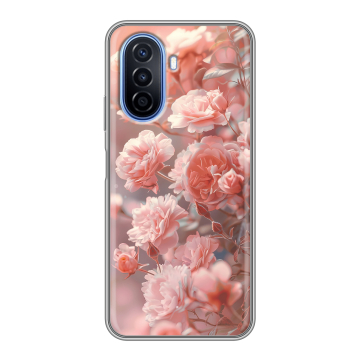 Силиконовый чехол на Huawei Nova Y70 с принтом Розовые розы Силиконовый чехол на Huawei Nova Y70 с принтом Розовые розы