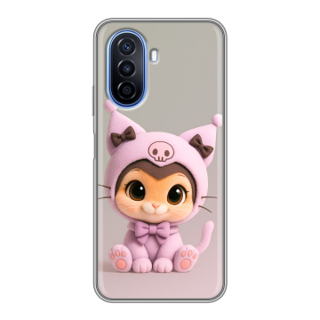 Силиконовый чехол на Huawei Nova Y70 с принтом Куроми Kuromi Силиконовый чехол на Huawei Nova Y70 с принтом Куроми Kuromi