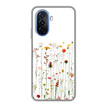 Силиконовый чехол на Huawei Nova Y70 с принтом цветы Силиконовый чехол на Huawei Nova Y70 с принтом цветы