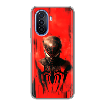 Силиконовый чехол на Huawei Nova Y70 с принтом человек паук spiderman Силиконовый чехол на Huawei Nova Y70 с принтом человек паук spiderman