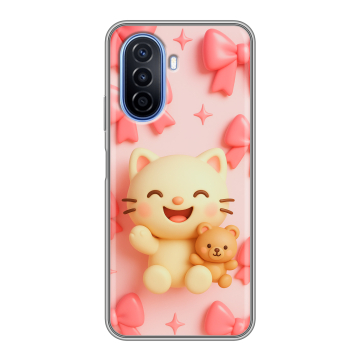 Силиконовый чехол на Huawei Nova Y70 с принтом для девочек Силиконовый чехол на Huawei Nova Y70 с принтом для девочек
