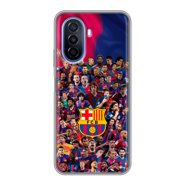 Силиконовый чехол на Huawei Nova Y70 с принтом Барселона Barcelona