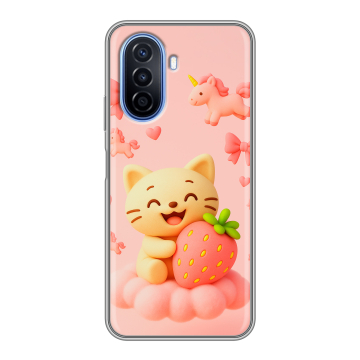 Силиконовый чехол на Huawei Nova Y70 с принтом для девочек Силиконовый чехол на Huawei Nova Y70 с принтом для девочек