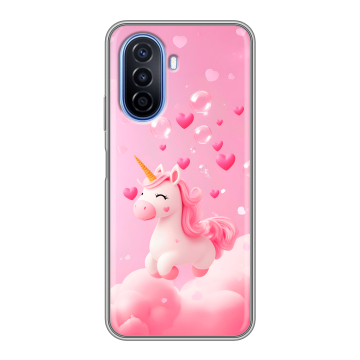 Силиконовый чехол на Huawei Nova Y70 с принтом Единорог Силиконовый чехол на Huawei Nova Y70 с принтом Единорог