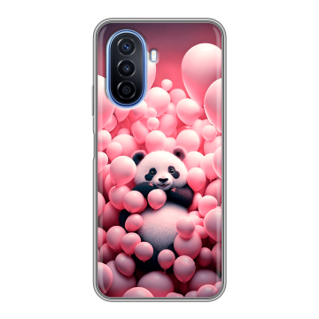 Силиконовый чехол на Huawei Nova Y70 с принтом Панда Силиконовый чехол на Huawei Nova Y70 с принтом Панда
