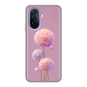 Силиконовый чехол на Huawei Nova Y70 с принтом Цветы