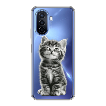 Силиконовый чехол на Huawei Nova Y70 с принтом Котенок Силиконовый чехол на Huawei Nova Y70 с принтом Котенок