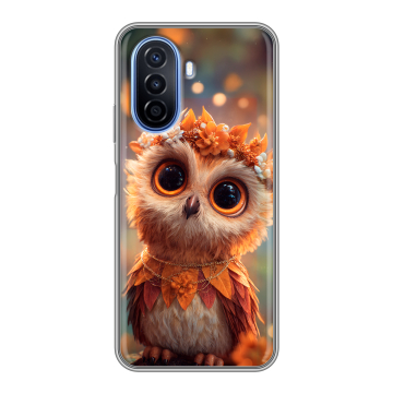 Силиконовый чехол на Huawei Nova Y70 с принтом Милая сова Силиконовый чехол на Huawei Nova Y70 с принтом Милая сова