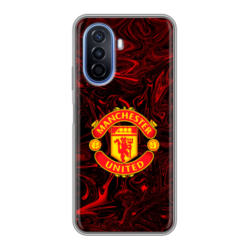 Силиконовый чехол на Huawei Nova Y70 с принтом Manchester United Силиконовый чехол на Huawei Nova Y70 с принтом Manchester United