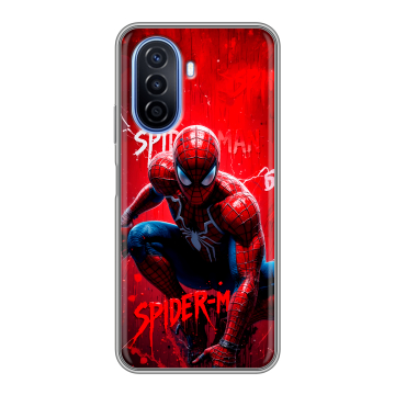 Силиконовый чехол на Huawei Nova Y70 с принтом Spiderman Человек паук Силиконовый чехол на Huawei Nova Y70 с принтом Spiderman Человек паук