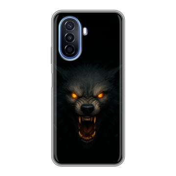 Силиконовый чехол на Huawei Nova Y70 с принтом Волк Силиконовый чехол на Huawei Nova Y70 с принтом Волк