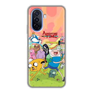 Силиконовый чехол на Huawei Nova Y70 с принтом Adventure time Время приключений Силиконовый чехол на Huawei Nova Y70 с принтом Adventure time Время приключений