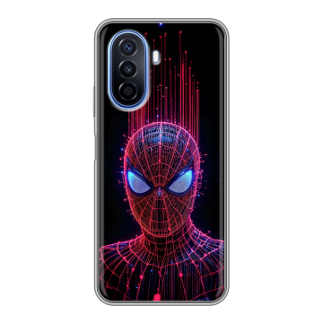 Силиконовый чехол на Huawei Nova Y70 с принтом Spiderman Человек паук