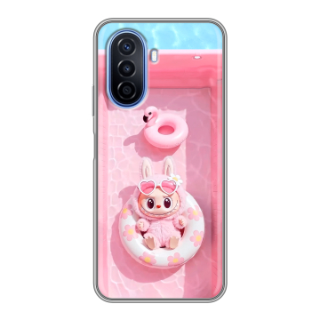Силиконовый чехол на Huawei Nova Y70 с принтом Labubu Лабубу Силиконовый чехол на Huawei Nova Y70 с принтом Labubu Лабубу