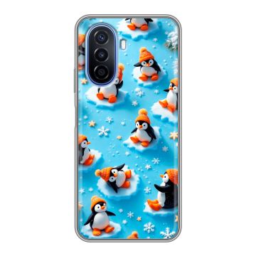 Силиконовый чехол на Huawei Nova Y70 с принтом Новый год