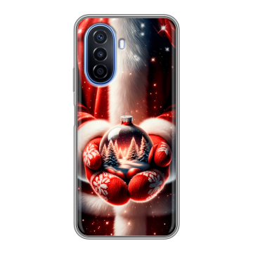 Силиконовый чехол на Huawei Nova Y70 с принтом Новый год