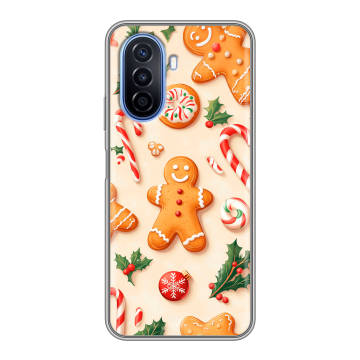 Силиконовый чехол на Huawei Nova Y70 с принтом Новый год