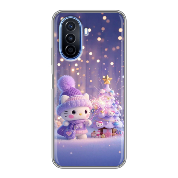 Силиконовый чехол на Huawei Nova Y70 с принтом Новый год