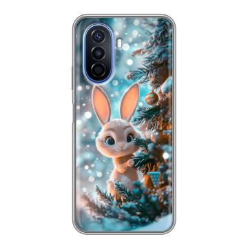 Силиконовый чехол на Huawei Nova Y70 с принтом Новый год