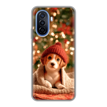 Силиконовый чехол на Huawei Nova Y70 с принтом Новый год