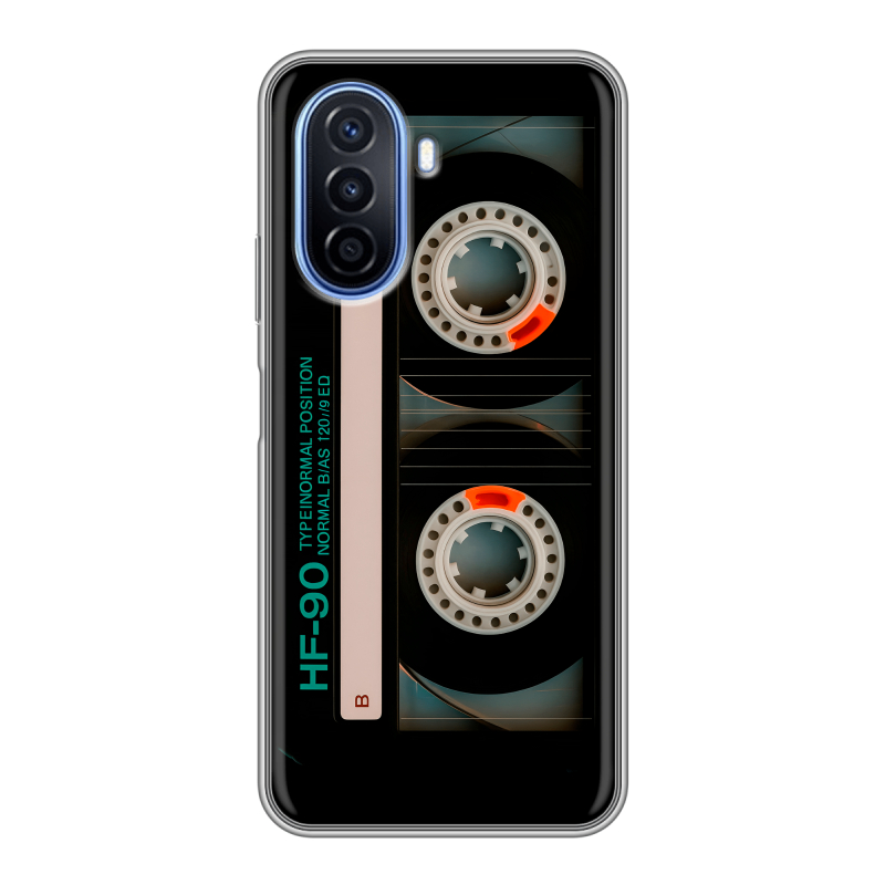 Силиконовый чехол на Huawei Nova Y70 с принтом Кассета Силиконовый чехол на Huawei Nova Y70 с принтом Кассета